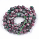 Natürliche Sesam Jaspis / Kiwi Jaspis Perlen Stränge X-G-S348-02C-2