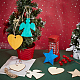 Christmas Theme Wooden Pendants Decorations WOOD-GA0001-09-4