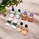 ANATTASOUL 4 Pairs 4 Style Polymer Clay Dangle Stud Earrings with 316 Surgical Stainless Steel Pins EJEW-AN0004-27-7