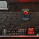 ヴィンテージメタルブリキサイン  バーの鉄の壁の装飾  レストラン  カフェパブ  長方形  猫の形  300x200x0.5mm AJEW-WH0189-146-7