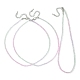 Facettierte Unterlegscheibe-Glasperlen-Halskette für Frauen NJEW-M208-01L-2