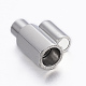 Fermoirs magnétiques lisses 304 en acier inoxydable avec emembouts à coller STAS-H402-63P-3mm-2