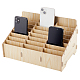 Benecreat 24-Gitter-Handy-Aufbewahrungsbox aus Holz CON-WH0094-05B-1