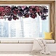 静電PVCウィンドウステッカー  窓の家の装飾のため  花  390x1180mm DIY-WH0457-005-6