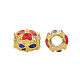 Perlas de esmalte de aleación de estilo chino X-ENAM-L015-01A-G-5