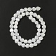 Fili di perle di conchiglia trochid naturale / trochus SHEL-F003-09-5