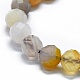 Chapelets de perles en agate naturelle du Botswana G-G927-17A-3