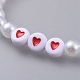 Bracelets enfants stretch en acrylique imitation perle BJEW-JB04576-2