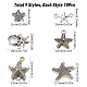 SUNNYCLUE 1 Box 90Pcs 9 Styles Sea Animals Charms Starfish Beads Ocean Alloy Pendants Links Beads for DIY Jewelry Making Crafts Supplies TIBE-SC0001-49-2
