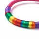 Bracelets faits main de fil de polyester de corde tressée BJEW-F360-I01-3