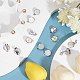 SUNNYCLUE 1 Box 50Pcs 12mm Clip on Earrings Findings Earring Cabochon Settings Stainless Steel Earring Converters Round Flat Back Tray Earring Clips for Non Pierced Ears jewellery Making DIY Crafts STAS-SC0004-24-5