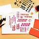 Globleland graffiti sfondo francobolli trasparenti graffiti decorativi timbri trasparenti silicone trasparente francobolli per la fabbricazione della carta sigillo in silicone trasparente francobolli per scrapbooking artigianato fabbricazione della carta DIY-WH0448-0126-2