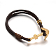 2-Strand Leather Cord Bracelets BJEW-E273-13-2