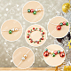 SUNNYCLUE 1 Box 240Pcs DIY 6 Sets Christmas Charms Beading Bracelets Making Kit Small Jingle Bells Red Green Beads Holiday Cheerful Sound Craft Bell Winter Snowflake Charms for Jewelry Making Kits DIY-SC0022-63-6