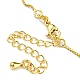 Long-Lasting Plated Brass Box Chain Necklaces for Women NJEW-G105-02G-3