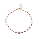 Summer Theme Handmade Polymer Clay Fruit Bead Necklaces NJEW-JN04157-5