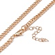 Ожерелье с кулоном в виде змеи из кристаллов и страз с цепочками из сплава для женщин NJEW-I118-02KCG-4