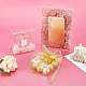 折りたたみ可能な透明ペットボックス  クラフトキャンディ包装結婚式パーティーの好意のギフトボックス  正方形  透明  10x10x3cm CON-WH0069-56-6