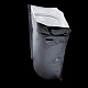 長方形のアルミ箔のジップロックの袋  再封可能なバッグ  ポーチ食品の袋をスタンドアップ  銀  24x16cm X-OPP-R003-16x24-01-5