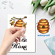 CRASPIRE Bee Happy Funny Stickers Honey Bee Window Decor Decals Bee Yourself Inspirational Quotes Bumblebee Wall Decals for Kitchen Office Fridge Decorations Party Supplies DIY-WH0345-013-3
