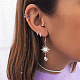 Yilisi diy kit de fabrication de boucles d'oreilles pendantes lune et étoile DIY-YS0001-35-8