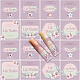 CRASPIRE Lip Balm Labels 80pcs Homemade Lip Balm Labels 2” Clear Lip Balm Labels for Tubes Printable Waterproof Lip Balm Stickers Labels for Lip Balm Handcream Candle Container（Flowers-Pink Purple） DIY-CP0007-95A-5