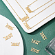 Unicraftale 11 pz oro anno di nascita collana fascino numero compleanno anno pendente in acciaio inossidabile ipoallergenico connettore charms per gioielli che fanno artigianato 10.5~11.5mm STAS-UN0037-64-2