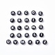 Ensembles de perles acryliques opaques alphabet SACR-X0015-05-2