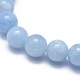 Natürliche & gefärbte weiße Jade-Perlen-Stretch-Armbänder X-BJEW-K212-B-018-3