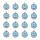 Emaille Charms aus platinierter Legierung ENAM-S118-04G-P-2