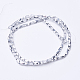 Placcare trasparente perle di vetro fili EGLA-E046-H04-2