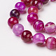Natural Dyed Agate Beads Necklaces NJEW-F139-8mm-16-2