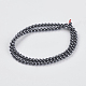 Non-Magnetic Synthetic Hematite Beads G-H1073-1-2