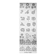 Stainless Steel Nail Art Stamping Plates X-MRMJ-Q044-001E-3