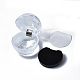 Cajas de anillo de plástico transparente OBOX-WH0011-01A-1