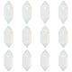 Olycraft 12 pz punti di cristallo di opalite naturale pietre sfuse con foro bacchetta di cristallo di opalite esagonale proiettile opalite cristalli di opalite a doppia terminazione per artigianato fai da te collana creazione di gioielli 20x8mm G-OC0004-05D-1