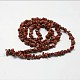 Chapelets de perles en jaspe rouge naturel G-F328-20-2