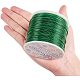 BENECREAT 18 Gauge (1mm) Aluminum Wire 492FT (150m) Anodized Jewelry Craft Making Beading Floral Colored Aluminum Craft Wire - Green AW-BC0001-1mm-10-3