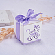 Carrozzella vuota bb carrozza auto scatola di caramelle regali festa di nozze con nastri CON-BC0004-97B-6