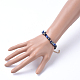 Natural Lapis Lazuli Beaded Bracelets BJEW-JB05181-05-4