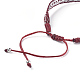 Bracelets de perles tressées réglables unisexes BJEW-J181-11A-4