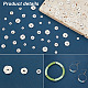 Pandahall elite 60pcs 3 stykes perles en laiton KK-PH0005-67-4