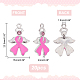 PandaHall EliteOctober Breast Cancer Pink Awareness Ribbon ENAM-PH0001-02-2