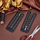PH PandaHall Leather Lace-in Boot Zipper Inserts FIND-PH0006-71-6