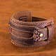Мужские модные браслеты с кожаным шнуром BJEW-BB15509-9