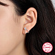 Boucles d'oreilles clous 925 en argent sterling rhodié RF3970-1-3