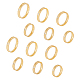 Unicraftale 12 個 6 サイズクリスタルラインストーン溝付き指輪セット  女性のためのステンレス鋼ジュエリー  ゴールドカラー  内径：16~21.2mm  2pcs /サイズ RJEW-UN0002-72G-7