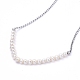 Collares de abalorios de perlas naturales NJEW-JN02807-2