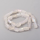 Chapelets de perles de cristal de quartz naturel électrolytique G-D0009-01B-08-2