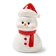 クリスマステーマの樹脂ディスプレイ装飾  車やホームオフィスのデスクトップ装飾品に  雪だるま  24.5x22x36mm DJEW-F022-B08-1